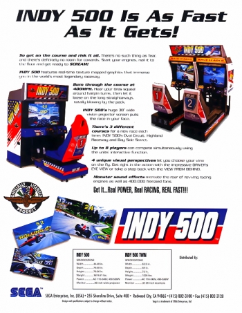 INDY 500 Twin  Jogo