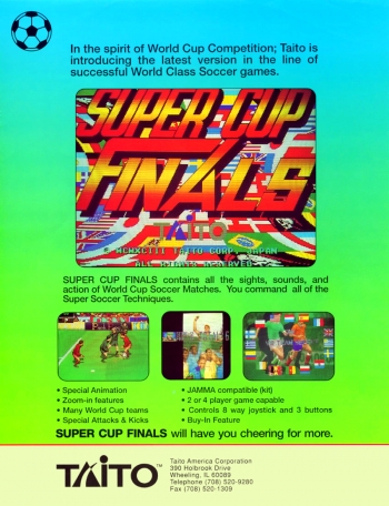 Super Cup Finals  Jeu