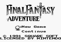 Adventures of Mana Title Screen For Final Fantasy Adventure Juego