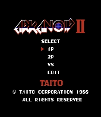 Arkanoid 2 NES Vaus support Game