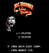 Big Trouble in Little China DX Game