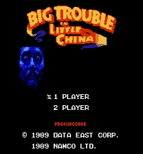 Big Trouble in Little China Game