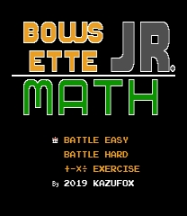 Bowsette Jr. Math Spiel