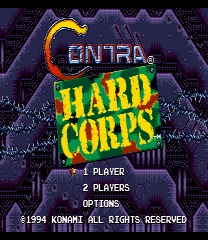 Contra Hard Corps: Stationary Fire+ Jeu