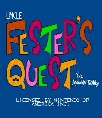 Fester's Quest - MMC1 to MMC3 Jeu