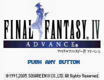 Final Fantasy IV Advance Very Large Menu Font Gioco