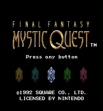 Final Fantasy: Mystic Quest - EasyType Juego