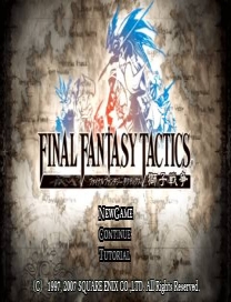 Final Fantasy Tactics Kind Of PSP Game