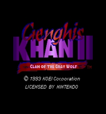 Genghis Khan II: Clan of the Gray Wolf (Leader Hack) Jogo