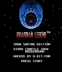 Guardian Legend - SRAM Saving Edition Game