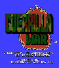 Guerrilla War MMC1 to MMC3 ゲーム