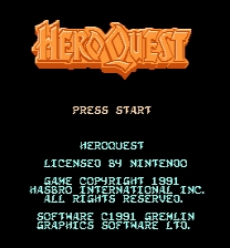 Hero Quest (Late Proto - NTSC Conversion) Jogo