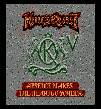 King's Quest V - SCI Font Game