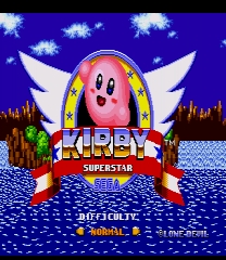 Kirby in Sonic the Hedgehog Game