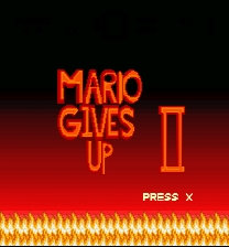 Mario Gives Up 2 Game