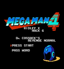 Mega Man 4 - Ridley X Hack 6 (Dr. Cossack's Revenge - Normal) Jeu