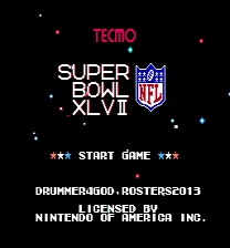 NFL TECMO SUPER BOWL XLVII 2013 Game