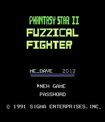 Phantasy Star 2 Fuzzical Fighter Game