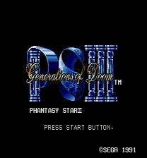 Phantasy Star III General Improvement Game