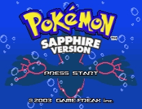 Pokemon Sapphire - RTC Clock & Font Patch ゲーム