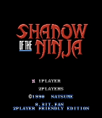 Shadow of the Ninja - 2 Player Friendly Edition Jogo