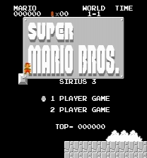 Sirius Mario Bros. 3 Jeu