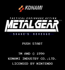 Snake's Revenge - Metal Gear Title Screen Spiel