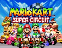 Sonic in Mario Kart: Super Circuit Jogo