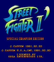 Street Fighter II: Special Champion Edition - New Hair (Intro) Game