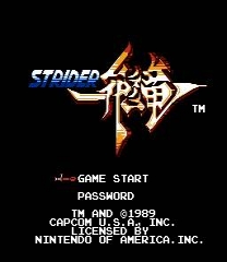 Strider - Matic Unit Game