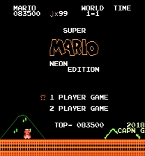 Super Mario: Neon Edition Juego