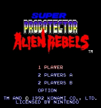 Super Probotector: Alien Rebels Code Restoration Jeu