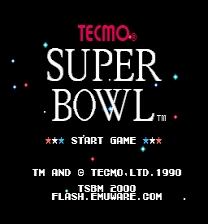 Tecmo Super Bowl: 1990 ゲーム