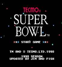 Tecmo Super Bowl: 1998 ゲーム