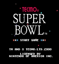 Tecmo Super Bowl: 2000 Jeu