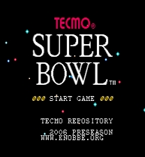 Tecmo Super Bowl: 2006 Jeu