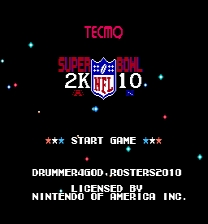 Tecmo Super Bowl: 2010 Juego