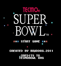 Tecmo Super Bowl: 2011-2012 Game