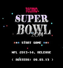 Tecmo Super Bowl 2014 Game