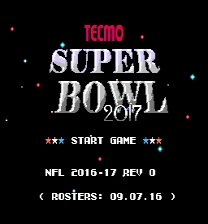 Tecmo Super Bowl 2017 Spiel