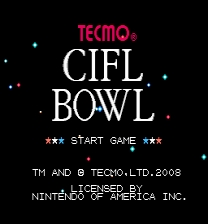 Tecmo Super Bowl - CIFL 2008 Juego