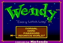 Wendy: Every Witch Way - Force GBA Enhanced Mode ゲーム