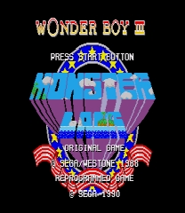 Wonder Boy III - Monster Lair Arcade colors Jeu